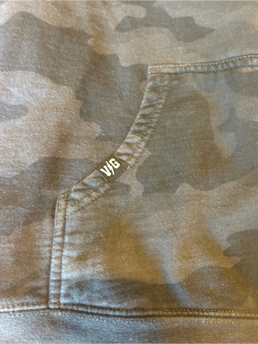 Violent Gentlemen Youth XL Black Camo Hoodie with Graphic